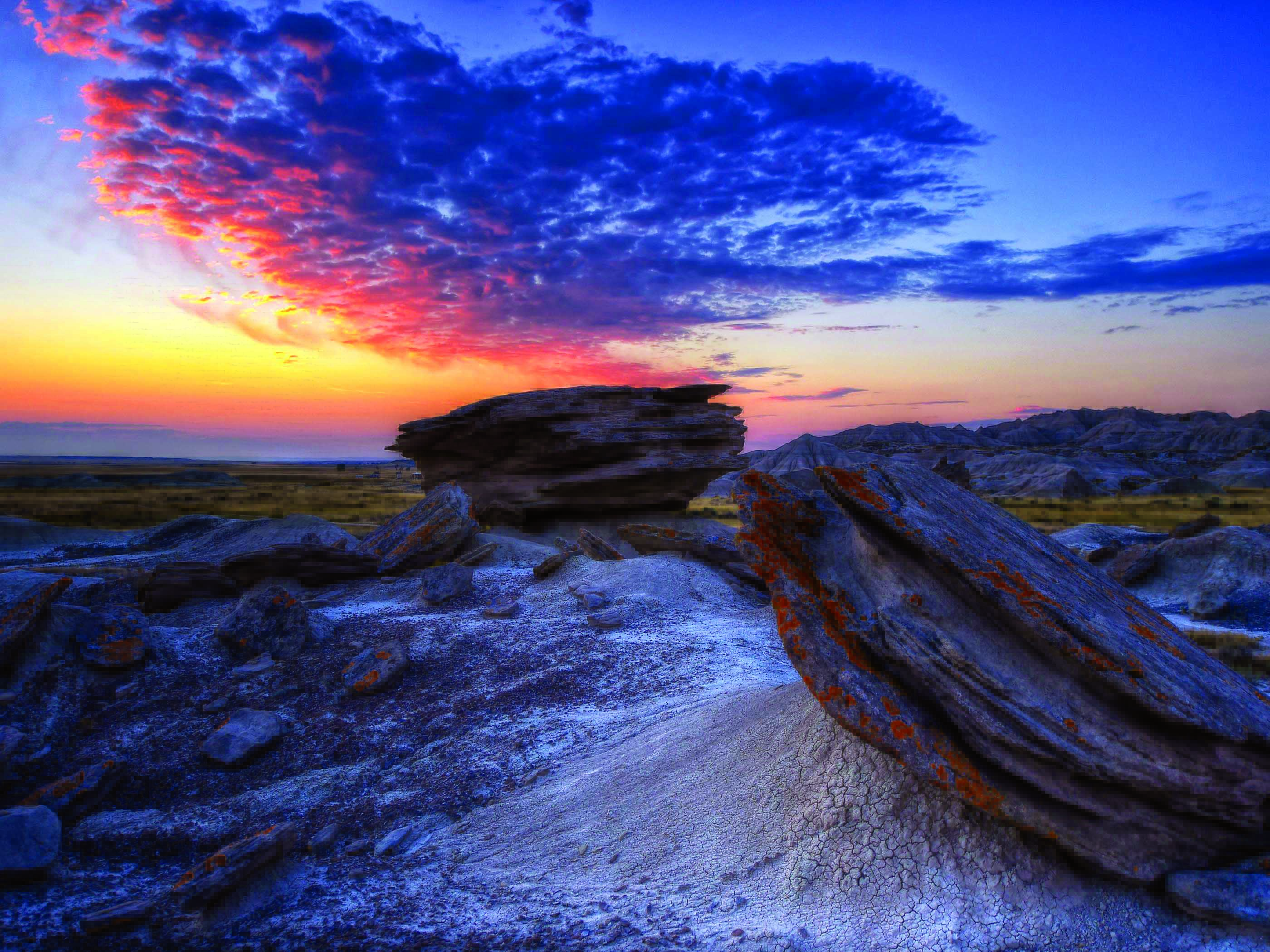 Sunrise over Toadstool Geologic Park