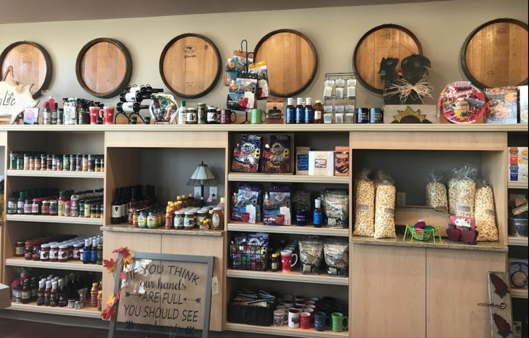 Interior of Grow Nebraska store.