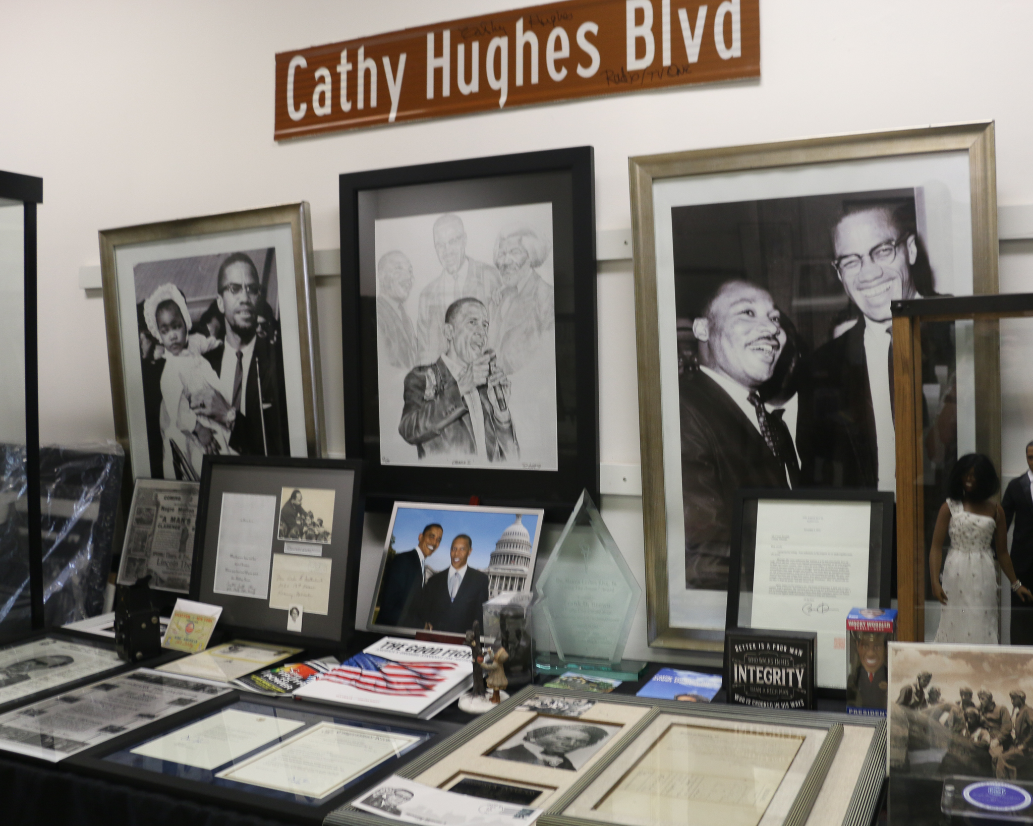 Black history photos and memorabilia displayed in Great Plains Black History Museum