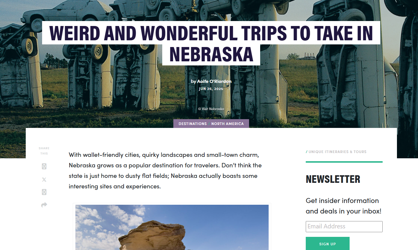 Weird and Wonderful Trips to Take in Nebraska