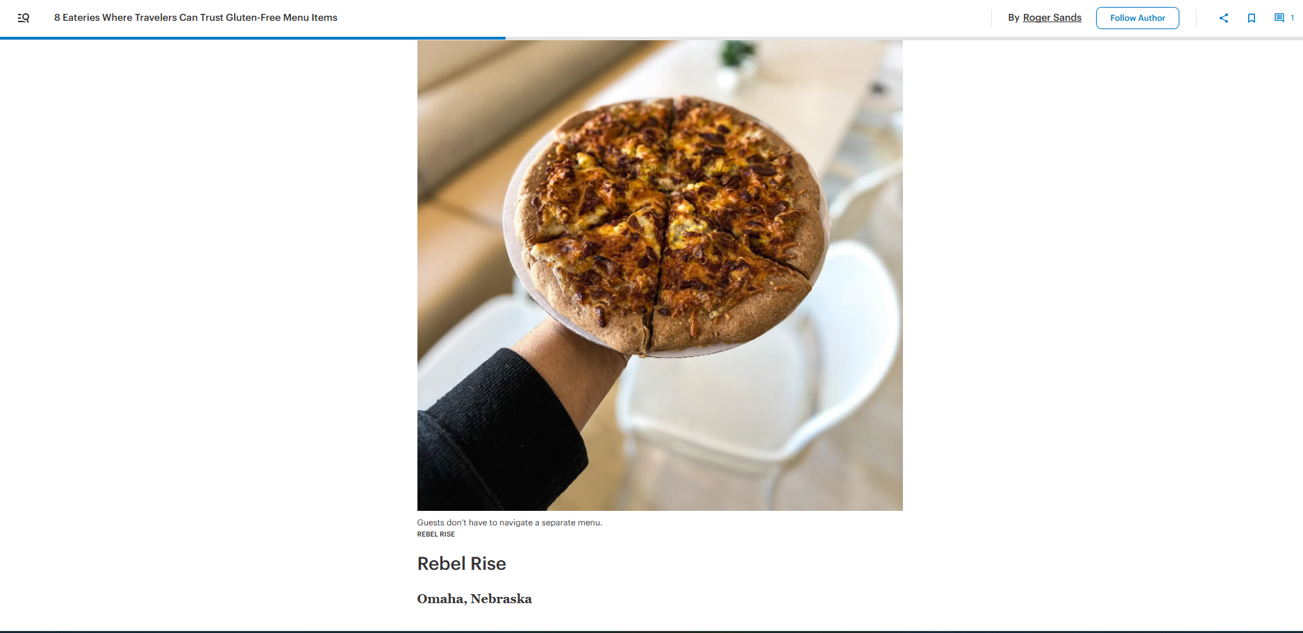 8 Eateries Where Travelers Can Trust Gluten-Free Menu Items