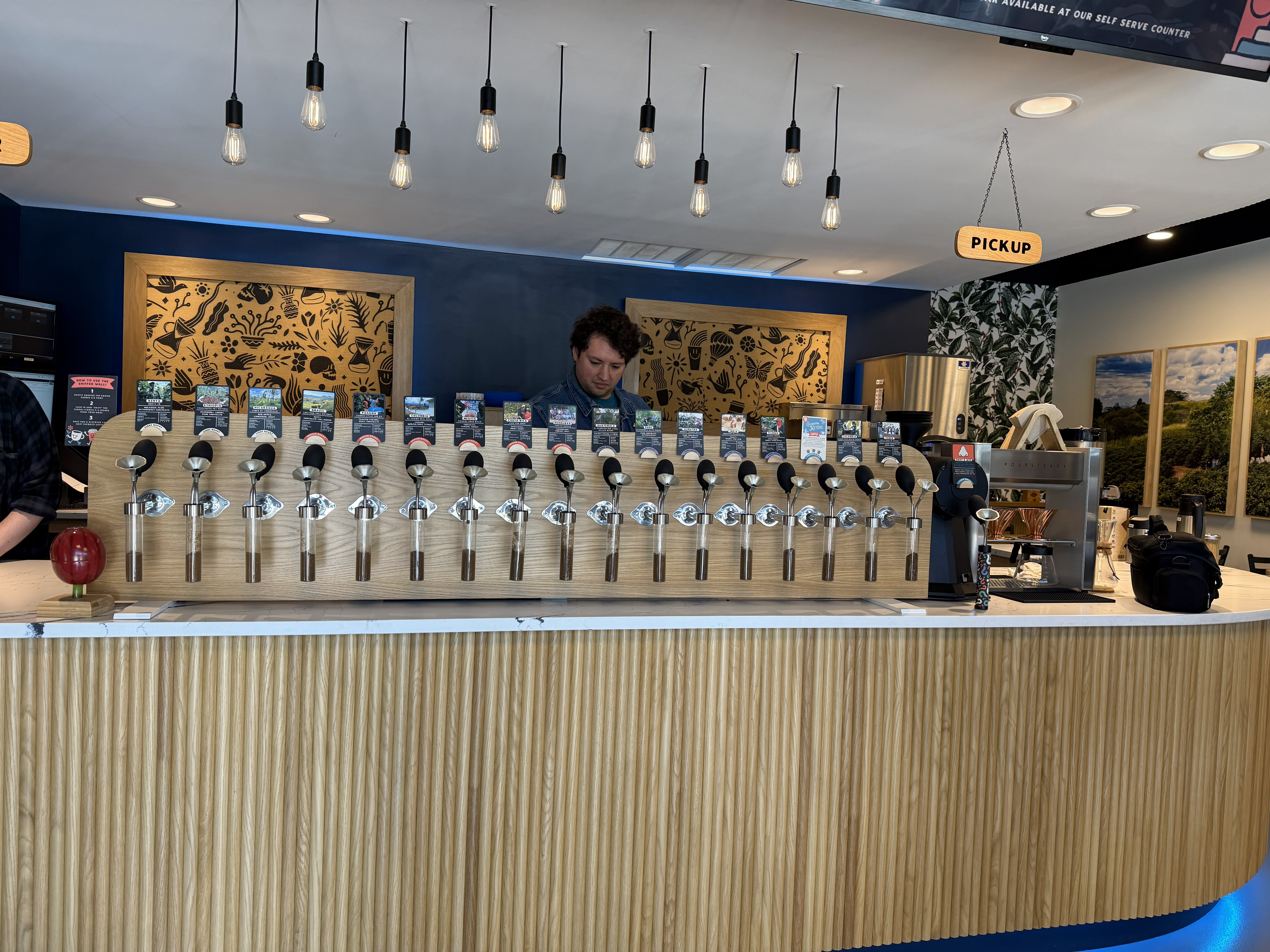 Coffee Roasters' counter