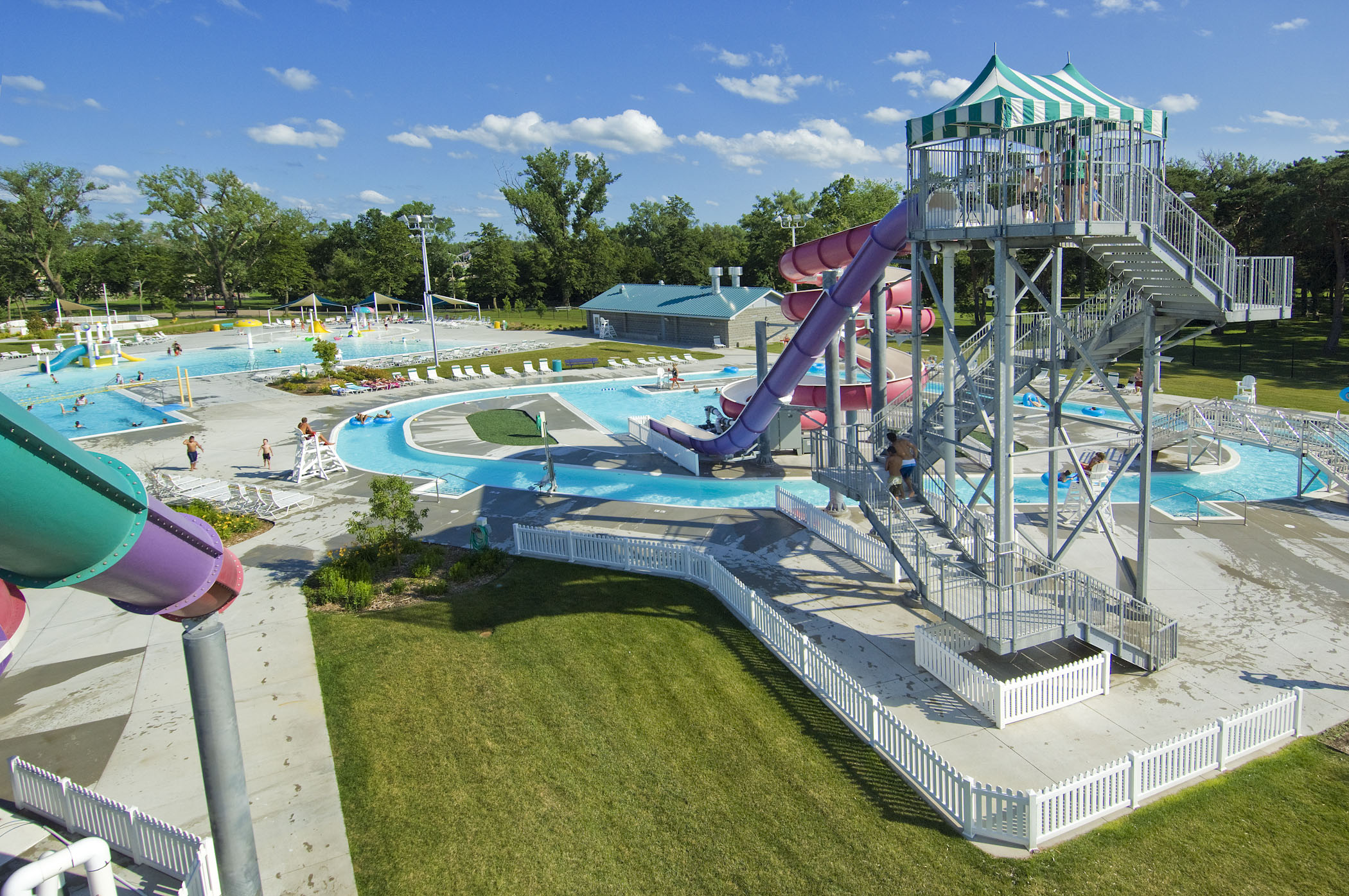 Pawnee Plunge Water Park in Columbus, Nebraska.