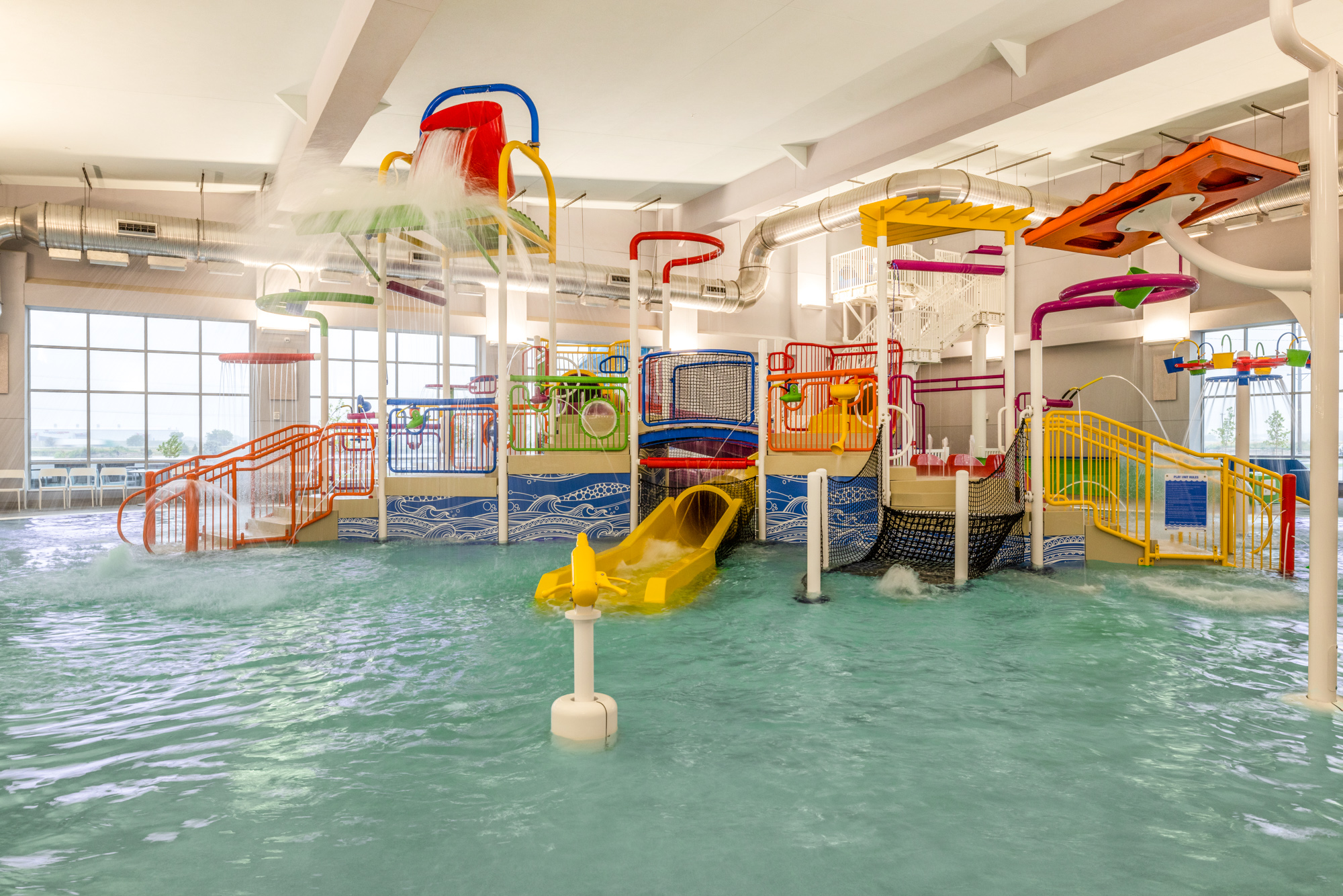 Indoor water park at Crowne Plaza Kearney, Nebraska.