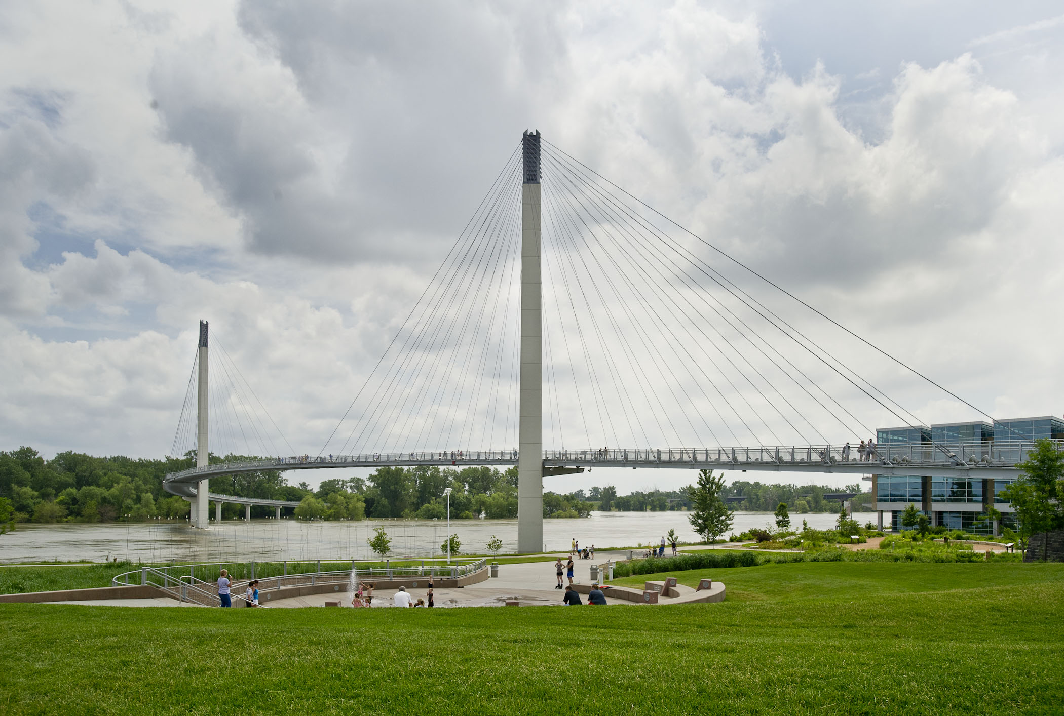 View from Kerrey Pedestrian Bridge