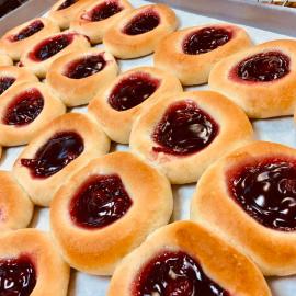 Pastries on Display at Clarkson Bakery.