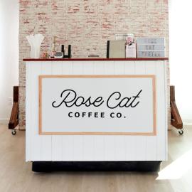 Rose Cat Coffee cart.