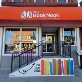 Outside view of The Book Nook Bookstores.