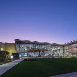Outside view of Columbus Fieldhouse.