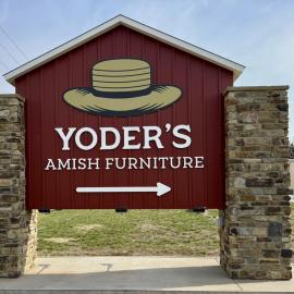 Yoder’s Amish Furniture Sign.