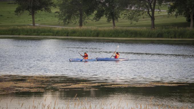Kayak or canoe at Skyview Lake and Park