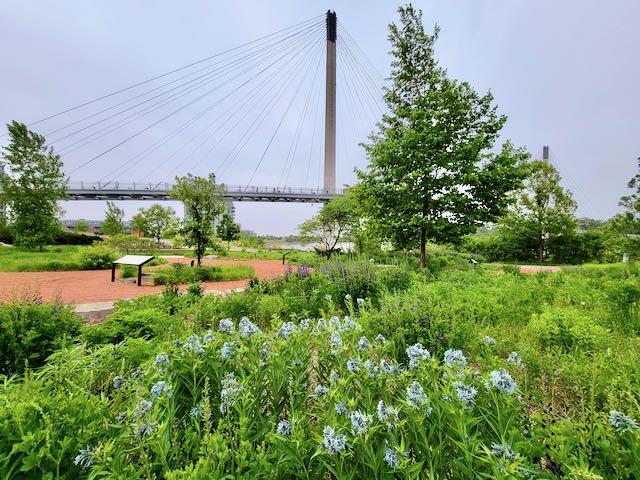 VIEW FROM GARDEN - LEWIS AND CLARK NATIONAL HISTORICAL TRAIL HEADQUARTERS AND VISITORS CENTER - OMAHA NE.jpeg